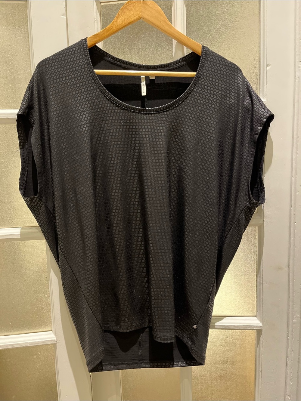 Calvin Klein Black Relaxed Short Sleeve Women's Top